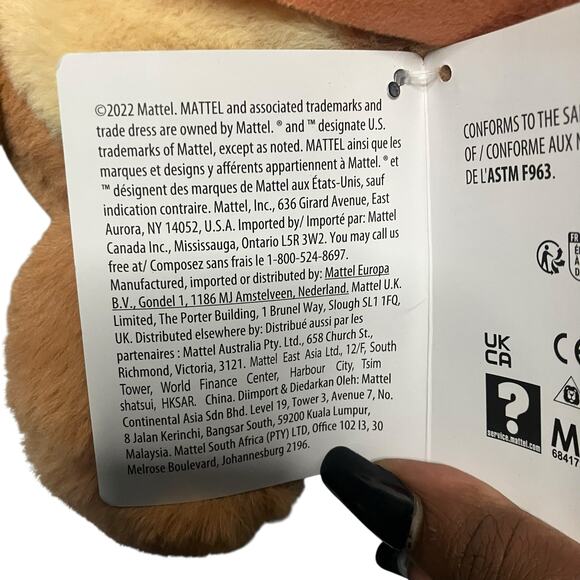 THE EWOK STAR WARS Plush Stuffed (Animal w/ Hood, 10") Mattel NEW WITH TAGS - Picture 4 of 5